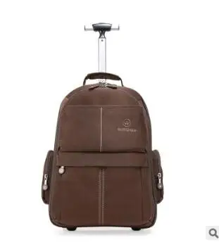 Men Oxford Travel trolley Luggage wheeled Rolling Bags women Business Travel trolley Rolling bag luggage suitcase on wheels