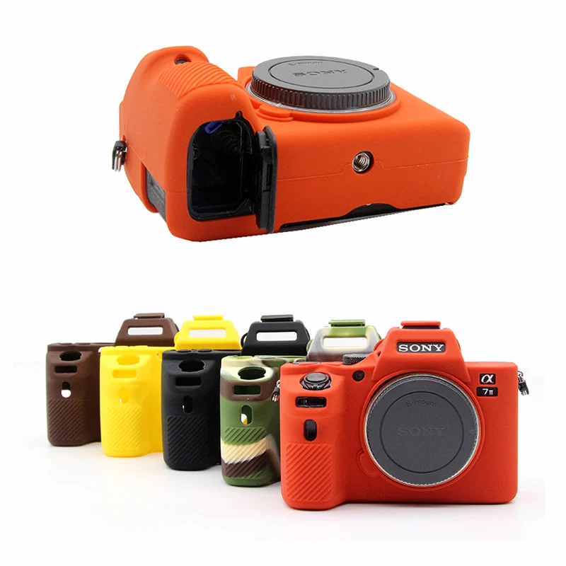 Rubber Silicone soft Camera Case Bag for Sony ILCE-7RII A7II A7R mark2 A7SII A7R II protector cover pouch