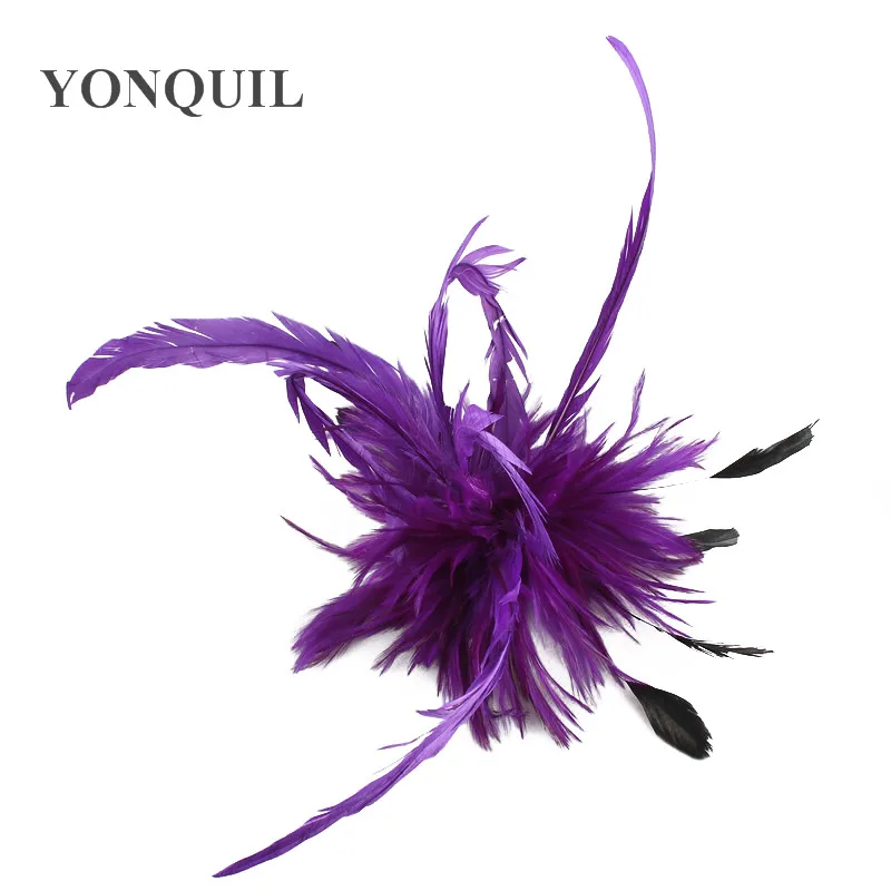 New Design Feather Material Make In  Party Fascinators DIY Hair Accessories Wedding Attractive Headpiece With Hair Clips SYF122