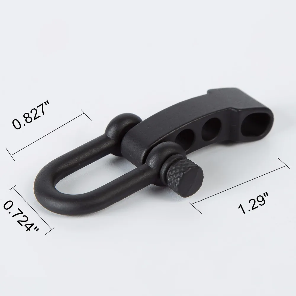 8pcs O.D Shape Adjustable Anchor Shackle Outdoor Rope Paracord Bracelet Buckle For Tent Camping Hiking Outdoor Sport Travel kit