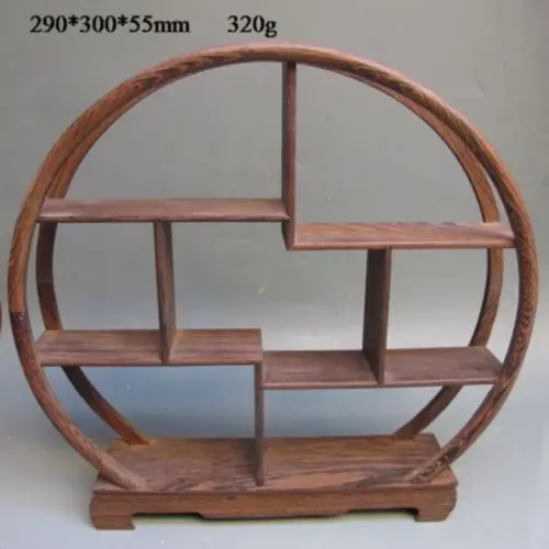 

Oriental Collection Wood Curve Shelf for Vase,Snuff Bottle&Snuff Bottle Shelf