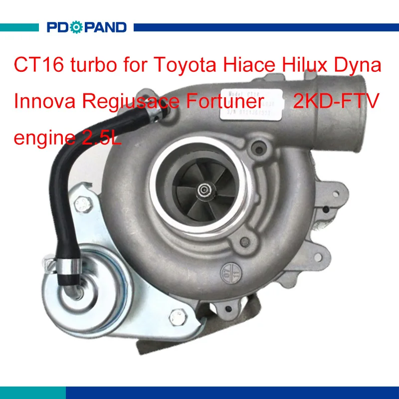 turbo kit CT16 turbo charger part for Toyota Hiace Hilux Dyna Regiusace Fortuner 2.5L 2KD-FTV engine 17201-0L030 17201-30120