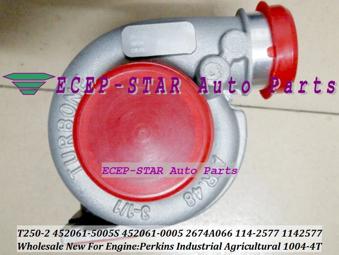 Turbo T250-2 452061-5 452061 452061-5005S 452061-0005 2674A066 114-2577 1142577 For Perkins Industrial Agricultural 1004-4T