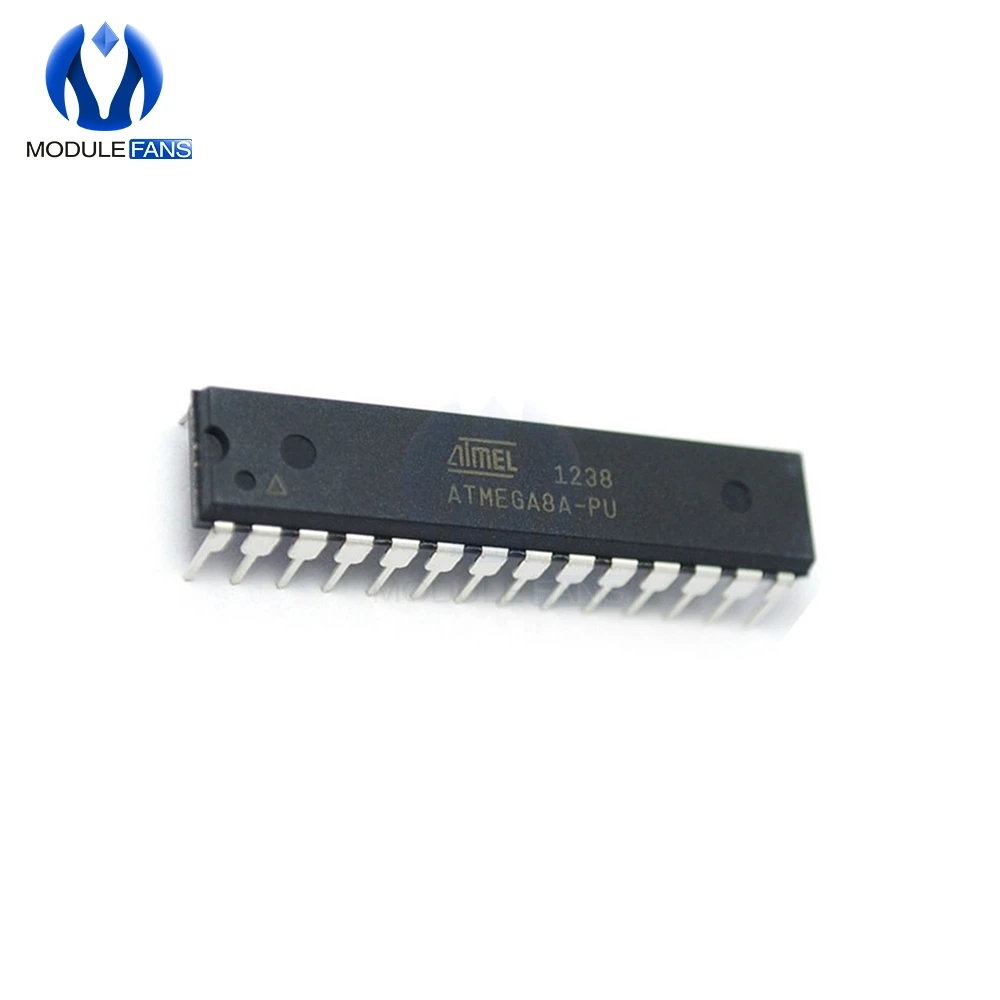 ATMEGA8A-PU ATMEGA8A MEGA8A DIP-28 8 بت مع 8K بايت في النظام برمجة فلاش ATMEGA8 DIP الأصلي 28P 28pin #2