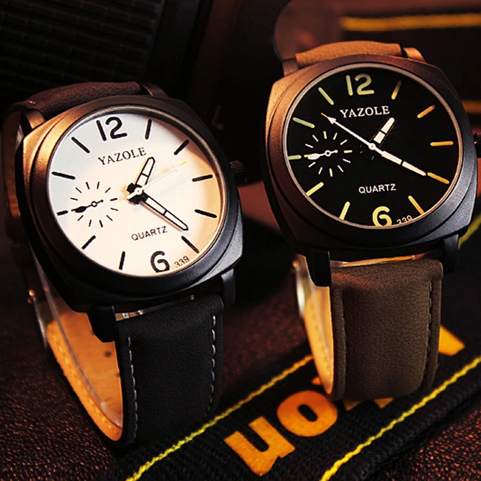 Fashion wrist watch mens leather bracelets luxury brand men\'s watch Presents for men new Year gifts sports hours clock