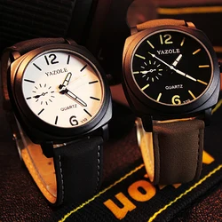 Fashion wrist watch mens leather bracelets luxury brand men's watch Presents for men new Year gifts sports hours clock