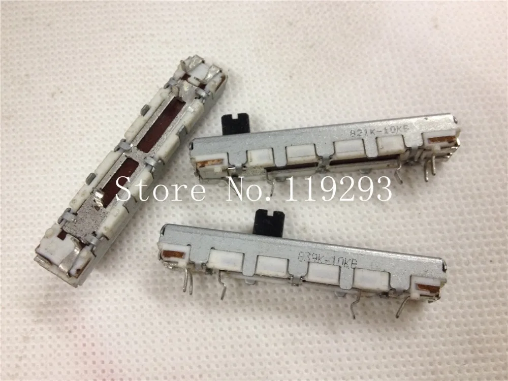 

[SA]ALPS 4.5 cm 45MM straight slide potentiometer single axis linking 2X1 5MM B10K B50K ,--10PCS/LOT