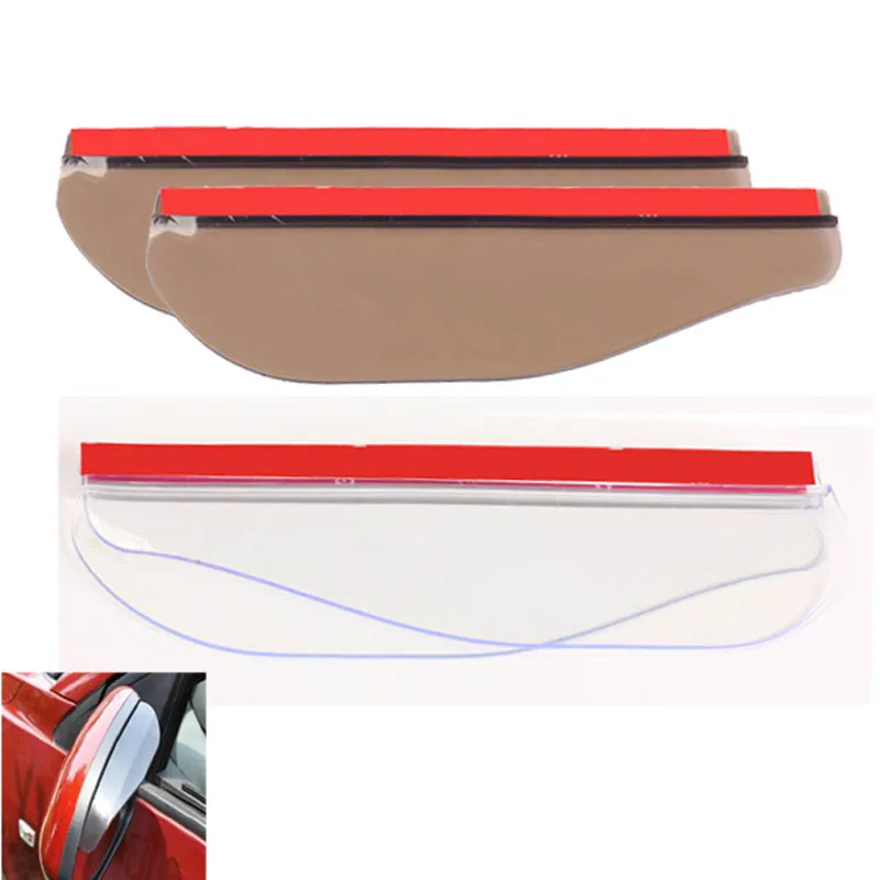 

2Pcs Flexible Anti Rain Guard Shade Auto Weatherstrip for Car Rear View Mirror Car Styling