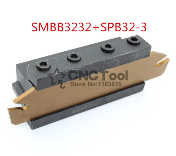 Free delivery of SPB32-3 NC cutter bar and SMBB3232 CNC turret set Lathe Machine cutting Tool Stand Holder For SP300,ZQMX3N11