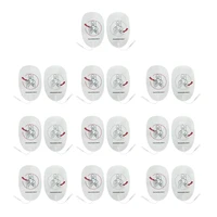 Parches para dispositivos de entrenamiento AED, almohadillas de repuesto para entrenamiento de primeros auxilios, entrenador Universal para entrenamiento de adultos, 20 piezas