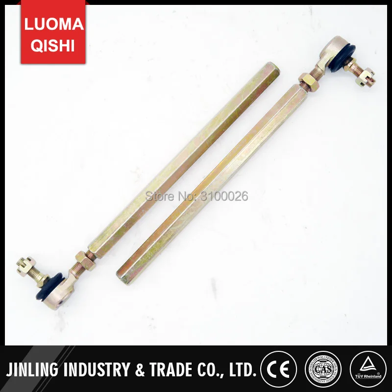 2PCS M10-M12 Left Hand Thread Steering Tie Rod kit Fit For Chinese China UTV Go Golf Kart Buggy Gear Rack  Bike Parts