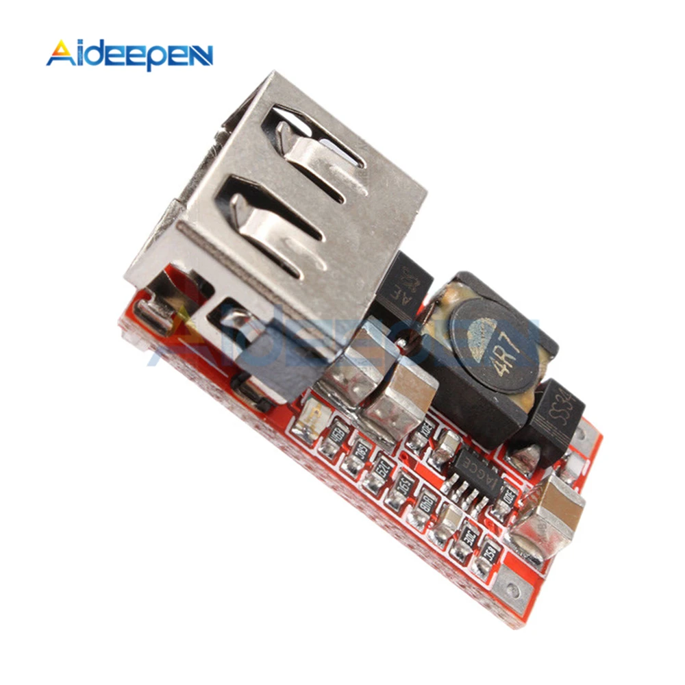 5Pcs 6-24V 12V/24V Naar 5V 3A Auto Usb Lader Module DC-DC buck Step Down Converter Power Supply Module