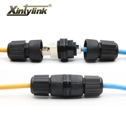 Xintylink-rj45コネクタ,utp stp cat6,m25 f/fコネクタ,lanイーサネットおよびメスケーブル,cat5e cat 68p8c,デュアルrg rj 45 ip67,防水