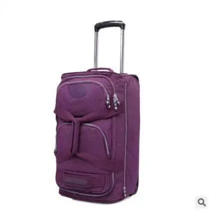 Rolling Luggage Bag  Travel Boarding bag on wheels  travel cabin luggage suitcase nylon wheeled trolley bag Travel Tote