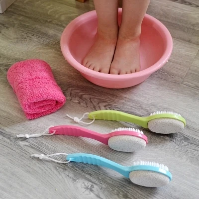 Foot Massage Feet Plantar Massager Dead Skin File Cuticle Remover Scrubber Exfoliator Pumice Stone Grinding Callus Scissor Care