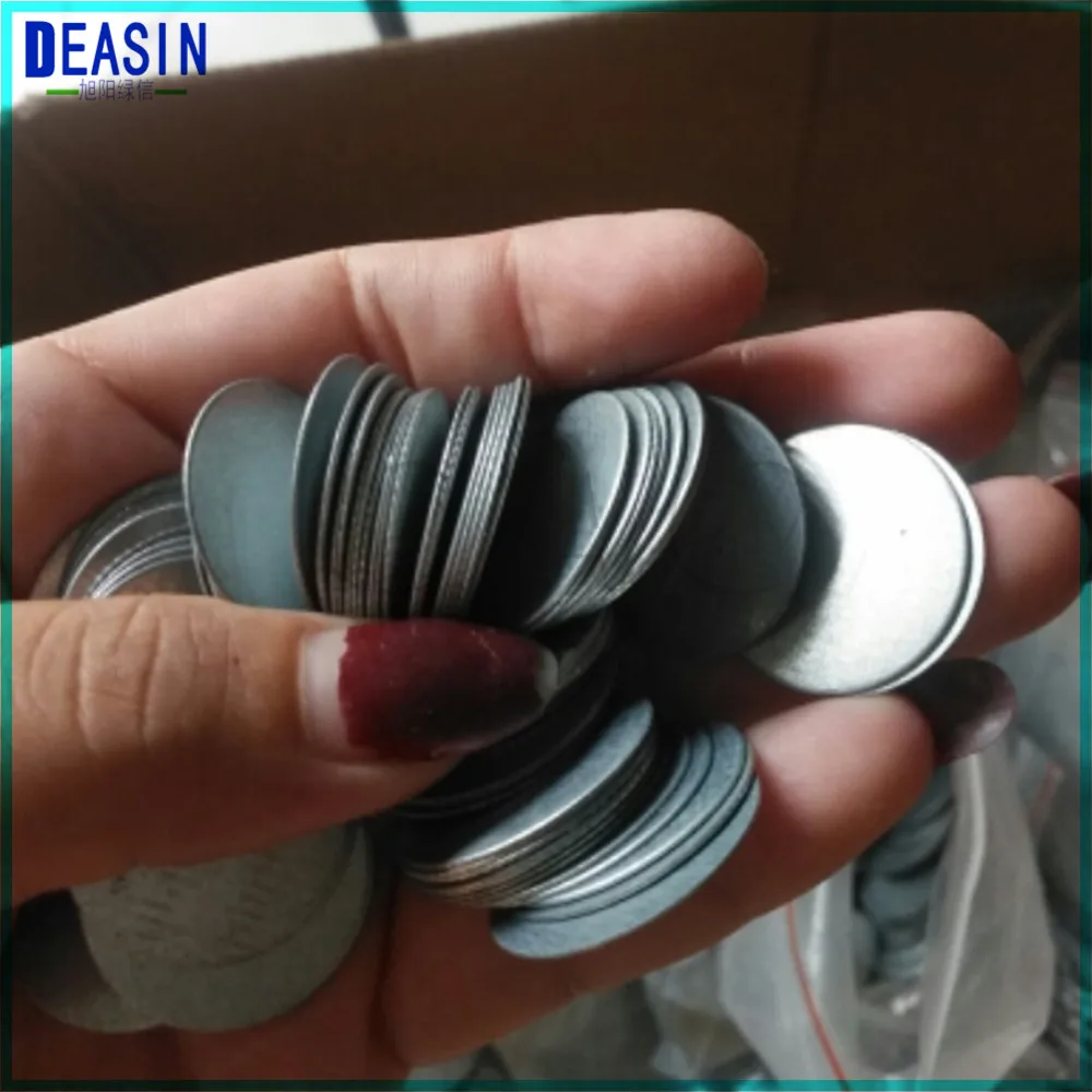 

1000pcs 0.3mm *25mm Dental small metal disc disposable for Lab Magnetic Silicone Plaster Model Former Base Molds