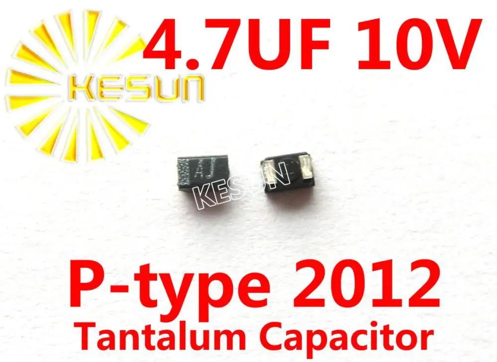 

100% Original 4.7UF 10V P type 0805 2012 SMD Tantalum Capacitor Connector TEESVP1A475M8R x100PCS FREE SHIPPING