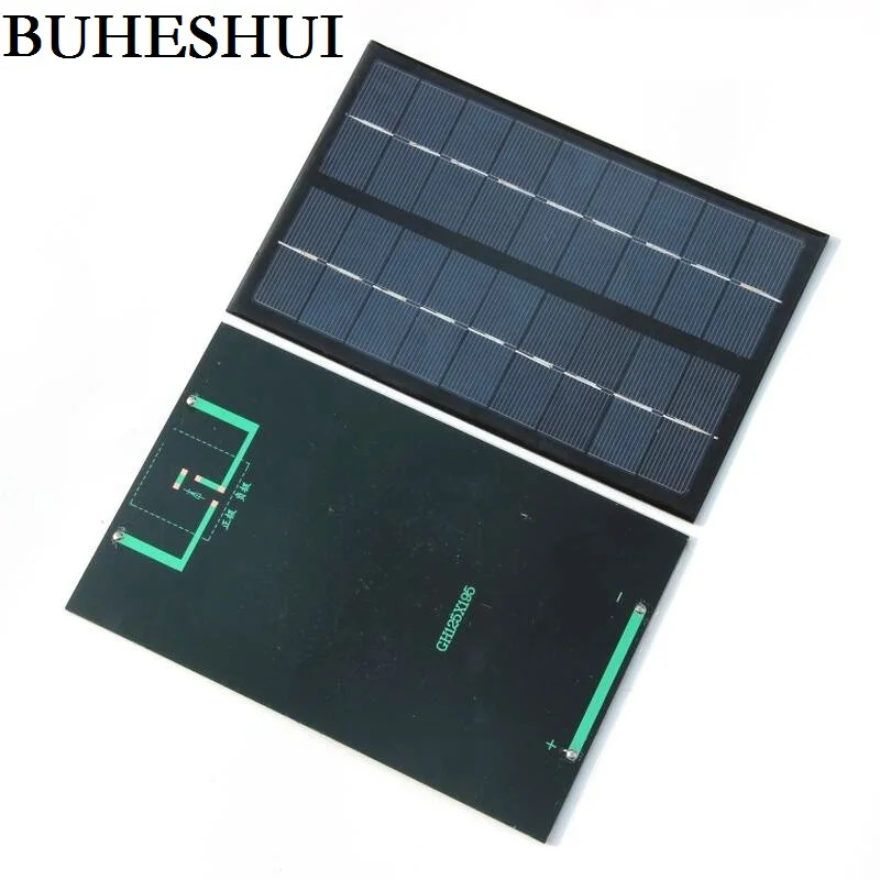 

BUHESHUI Wholesale 3W 9V Polycrystalline Solar Cell Module Solar Panel For Battery DIY Charger 125*195MM 20pcs Free Shipping