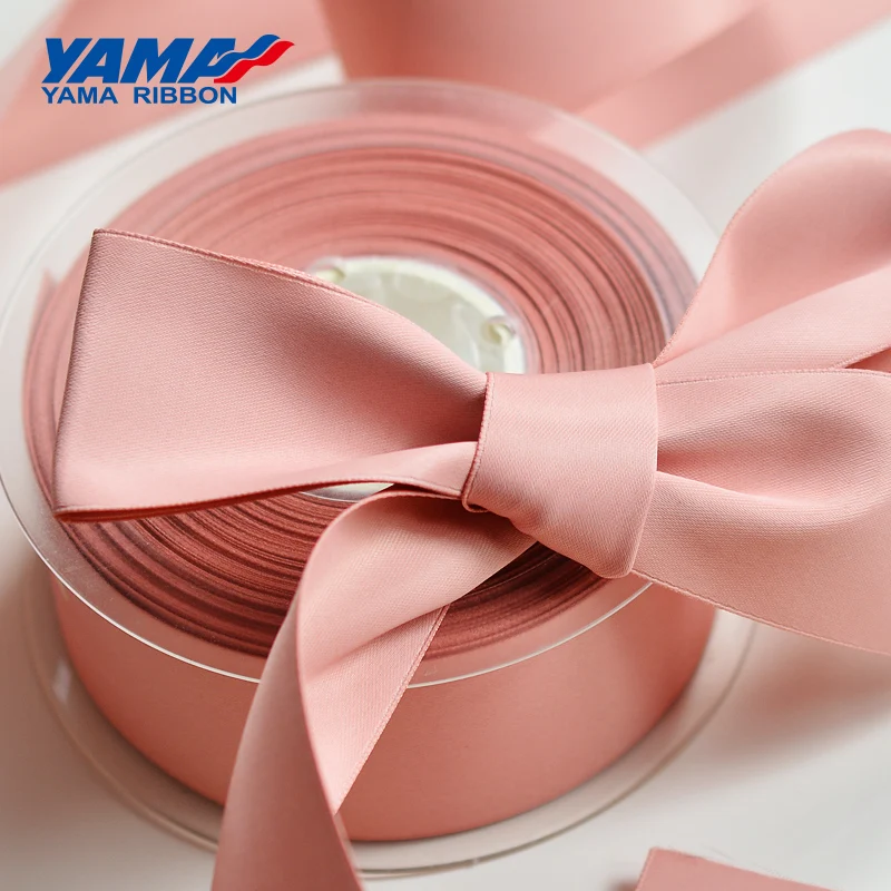YAMA 100% Polyester Silky Ribbon Double Face Printed Ribbons 22 25 32 38 mm 100yards Gift Decoration Arts and Crafts