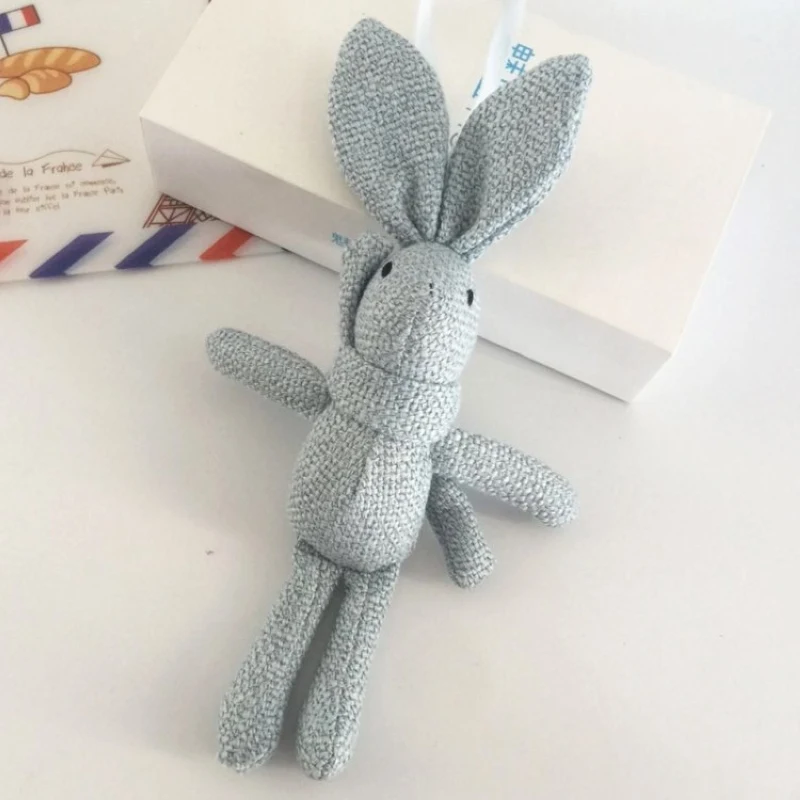 Cute Wishing Rabbit Keychain Animal Doll Cartoon Unicorn Plush Toy Rabbit Keychain For Children Baby Toy Birthday Christmas Gift