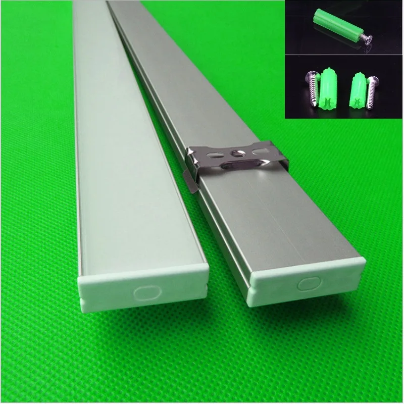 

10-30pcs/lot 80inch 2m long W30*H10mm ultra slim led aluminum profile for double row 27mm led strip,linear bar light housing