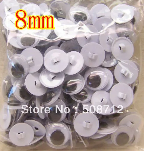 

Free shipping!!!!200pairs Sew-On Wiggle Eyes for Bears & Dolls - 8mm