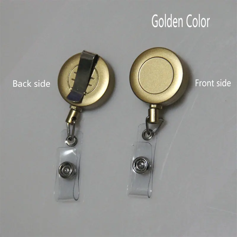 Badge Reel for Access Card, Retractable Chain Work Card keychain coil Testificate ID IC Card Holder