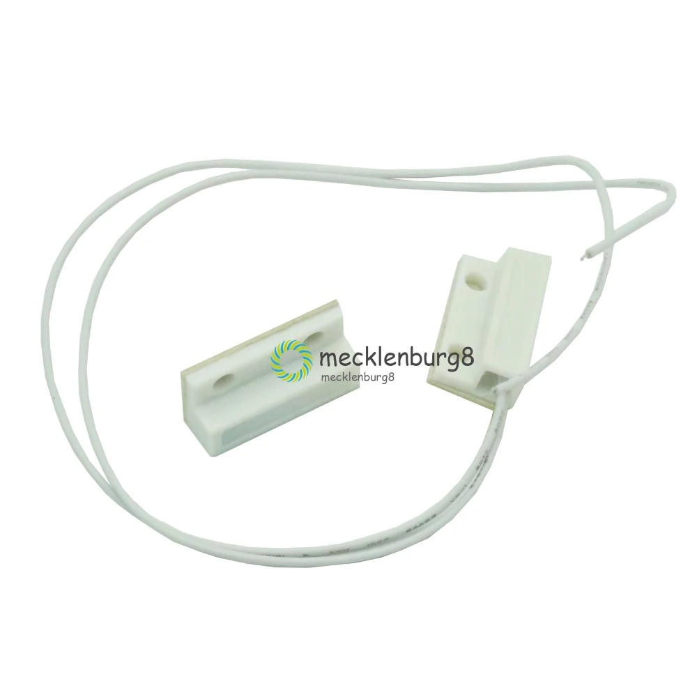 Sensor de ventana y puerta con cable MC38, interruptor N/O de alarma magnética de 330MM de longitud, 100V, CC, normalmente cerrado, NC, para seguridad en el hogar, 1 par, MC-38