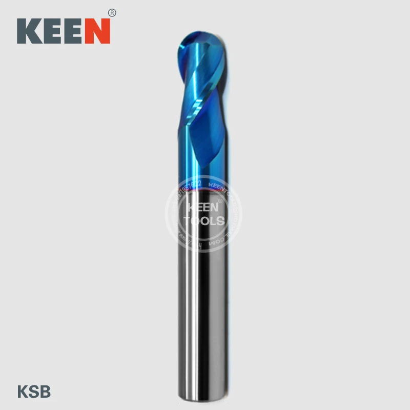 KENNTOOLS Tungsten Carbide Ball Nose End Mill For Metal Cutting Tools