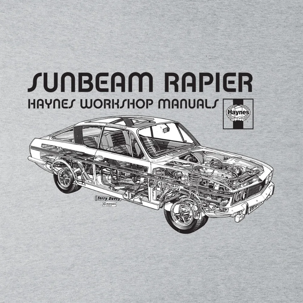 2019 New Brand High Quality for Man Better British Classic Car Sunbeam Rapier Black Men'S T-Shirt Skull T Shirt