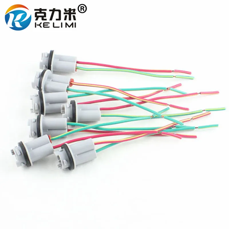 KE LI MI 50 Pcs T15 T10 194 W5W Wedge LED Lampholder Adapter Connecter Socket Harness Extension Plugs Base