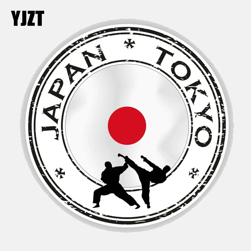 YJZT 12.5CM*12.5CM Japan Tokyo Karate Car Sticker Window Helmet Decal 6-2771