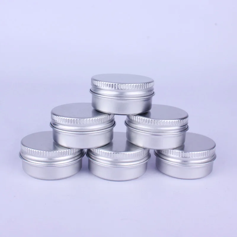 1000pcs 15g Aluminum Lip Gloss Container 15ml Lipstick Box Metal Storage Jar  Cosmetic Packaging Sample Box ZA5537