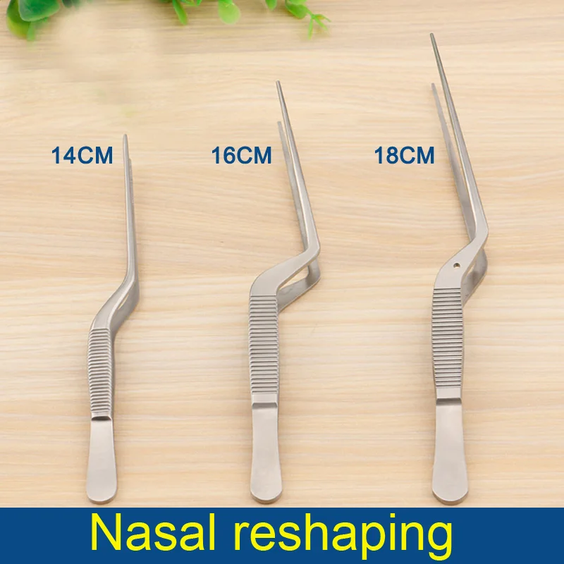 Eyelid Tools Nasal septum scissors mouth bevel cut beak bending stainless steel instruments nose shaping tool 45 degree shear