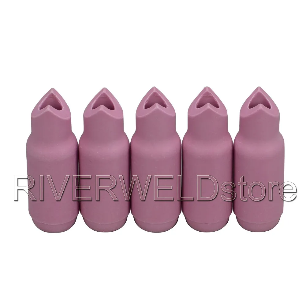 TIG Alumina เซรามิคหัวฉีดแก๊สเลนส์ถ้วย 10N50 4 #90 องศาภายใน Fit TIG เชื่อมไฟฉาย SR PTA DB WP 17 18 26, 5PK