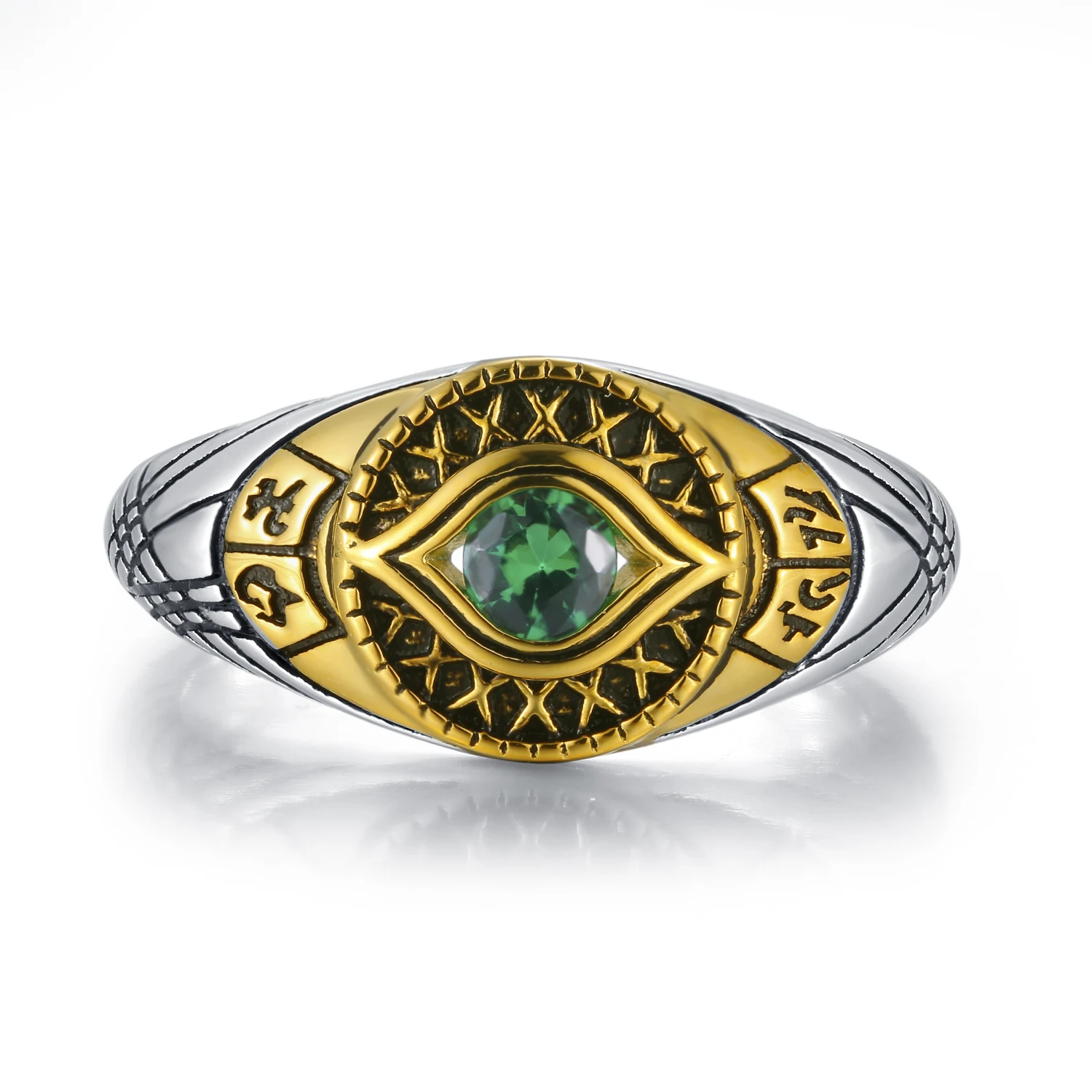 Eye Of Agamotto Time Stone Engagement 925 Sterling Silver Ring