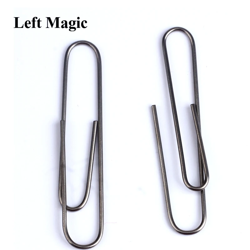 1pcs Memory Mental Shift Self Bending Paperclip with instructions close up magic tricks Mentalism illusion magie toy sihi E3022