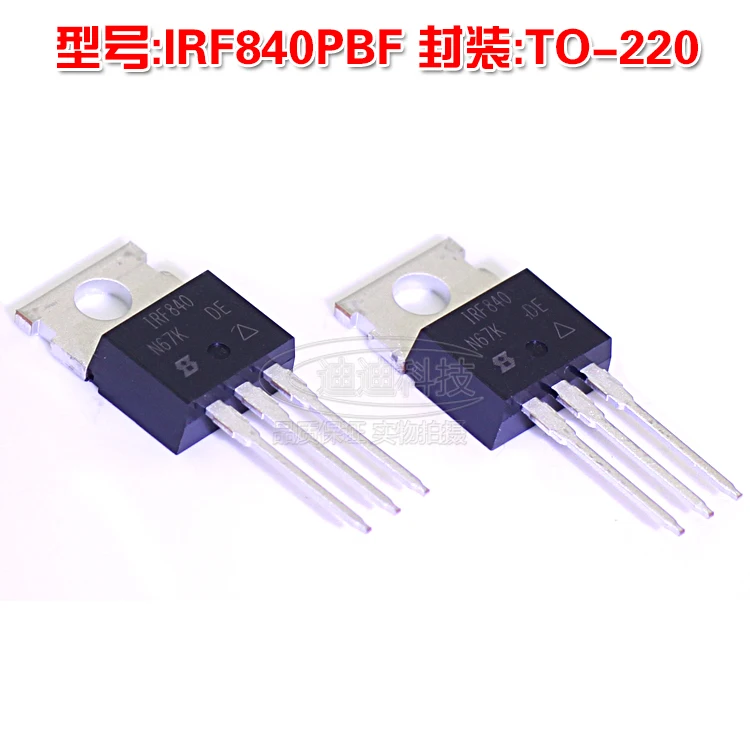 New Original IRF840PBF TO-220 MOSFET 500V/8A Field Effect N-Channel