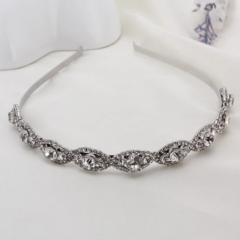 YFJEWE Fashion Crystal Head Chain Rhinestone Hair Band Girl Hairband Accessories Party Drop Shipping Women Girl's Gift H046