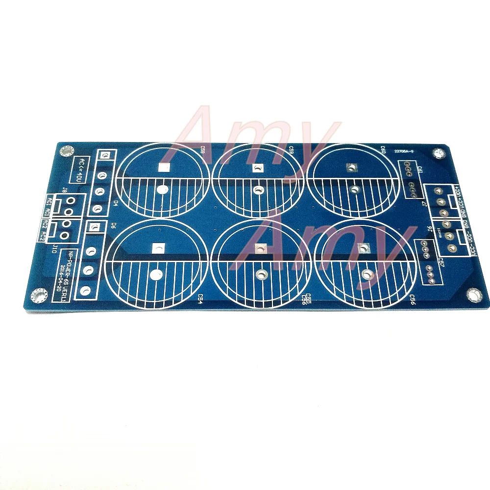 2pcs/lot 6*10000UF power level power supply board PCB empty plate sound big pond bridge rectifier