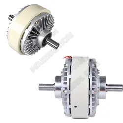 5kg 50Nm DC 24V Double Shaft Dual 2Axis Magnetic Powder Clutch Winding Brake for Tension Control Bag Printing Dyeing Machine