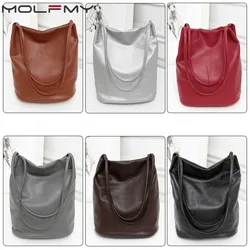 Bolsa de couro macio feminina de alta qualidade bolsa de ombro marca de luxo borla balde saco moda feminina bolsas