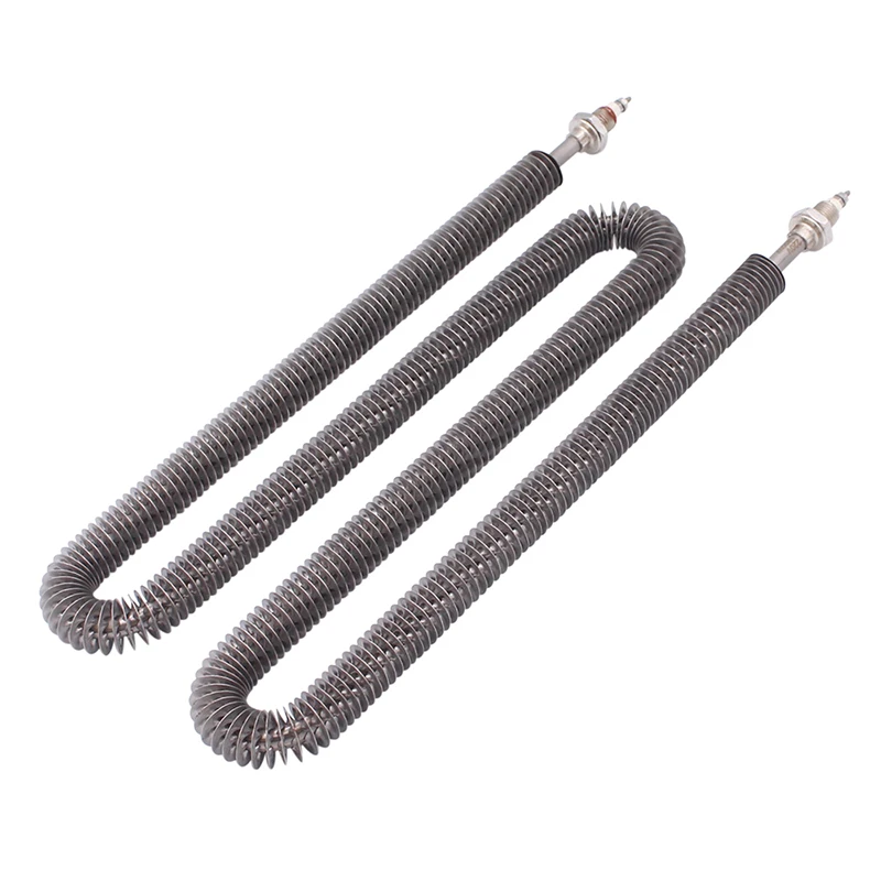 DERNORD Electric Finned Tubular Heater SUS304 Air Drying Oven Heating Element with M12 Thread  220v 1kw/1.5kw/1.8kw/2kw/2.5kw