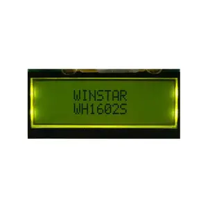 Winstar lcd wh1602b 16pin WH1602B-YYK 80x36mm stn cob 6800 parallel 162  1602 16*2 modul bildschirm 5v 16x2 lcd chracter display - AliExpress