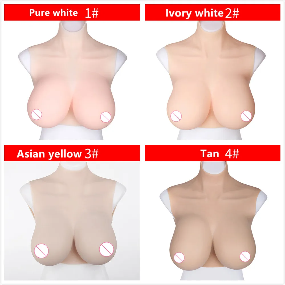 Silicone Breast Forms with Oil-Free Food Grade Silicone Big Boobs For Crossdressing Transgender Cosplay Male to Female