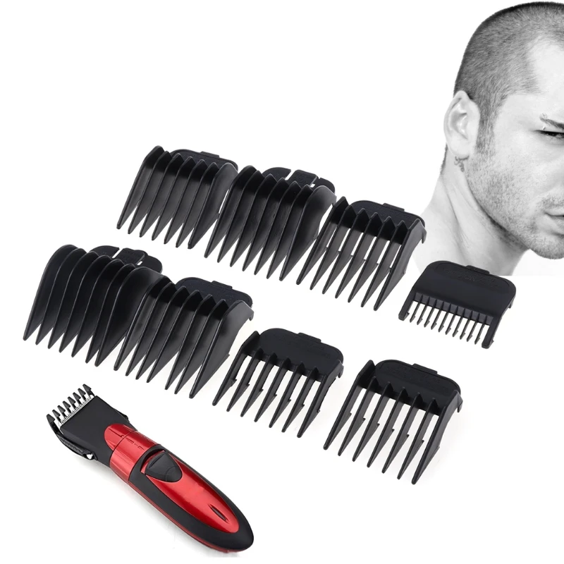 8Pcs Universal Hair Limit Comb Guide Attachment Size Barber Replacement