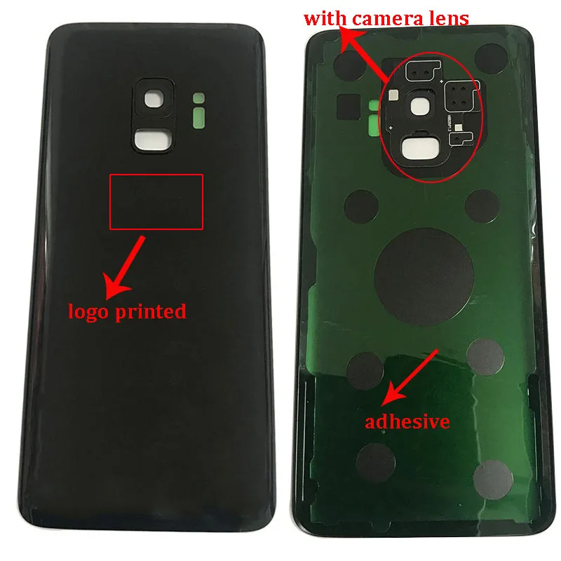 Back Glass Replacement For Samsung Galaxy s9 G960 G960F Battery Cover Rear Door Housing For Samsung s9 G960 Battery Cover