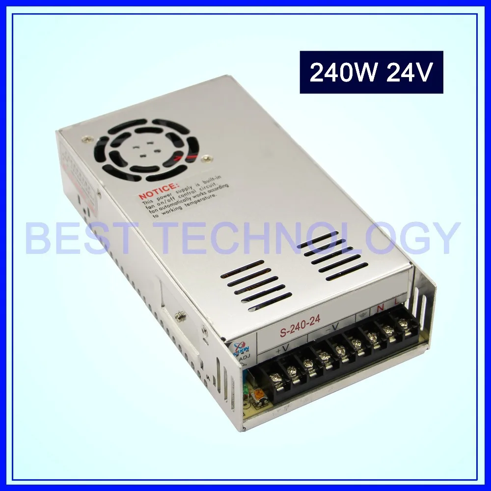 

DC Switch Power Supply 240W 24V switching power supply Single Output!! For CNC Router Foaming Mill Cut Laser Engraver Plasma!!