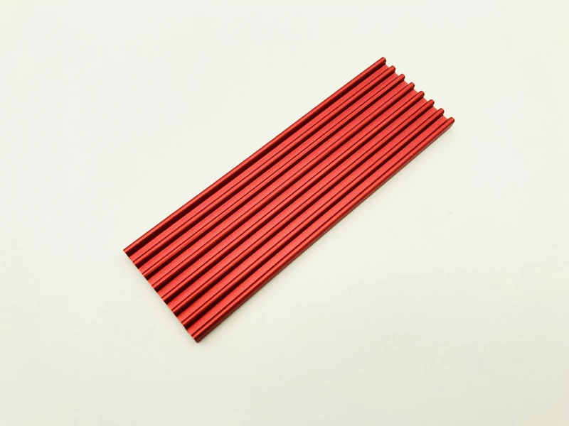 5PCS M.2 Heatsink SSD Aluminium Alloy PCI-E NVMe M.2 2280 SSD Heatsinks Radiator PC Cooling Heat Dissipation Radiator Red Color