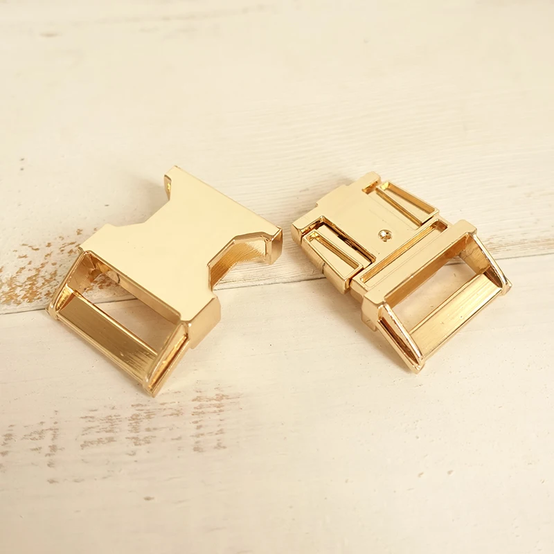 Retailing DIY for Dog Collar Golden 2.5cm diy backpack zinc alloy buckle pet metal buckle DCK-008